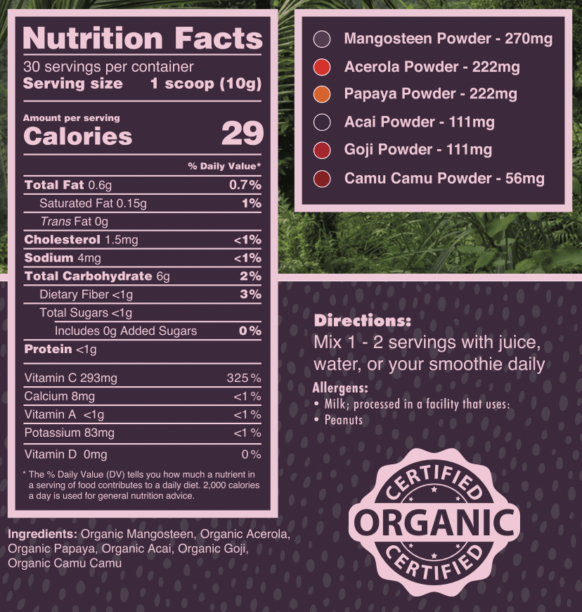 Sweet Greens & Organic Tropics